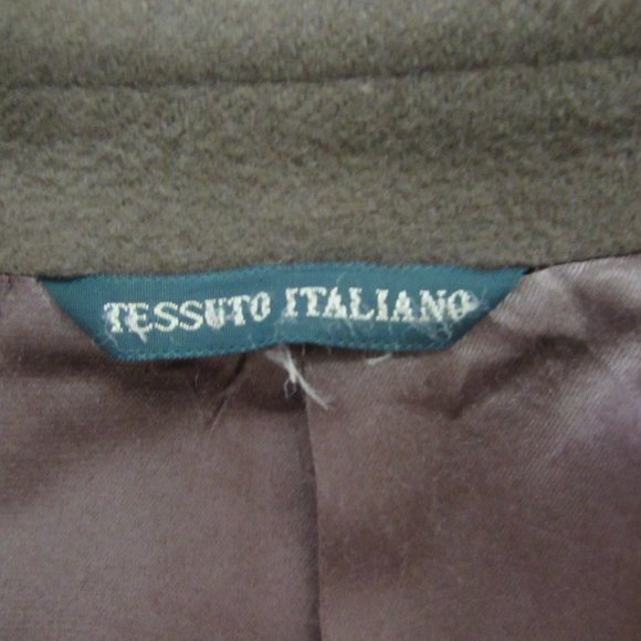 Cashmere Blend Men's Vintage Coat, Tessuto Italian - Picture 10 of 14